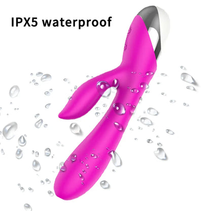 Rabbit Vibrator for Women USB Rechargeable G Spot Dildo Vibrator Clitoris Stimulator Dual Stimulation Female Masturbator SexToy