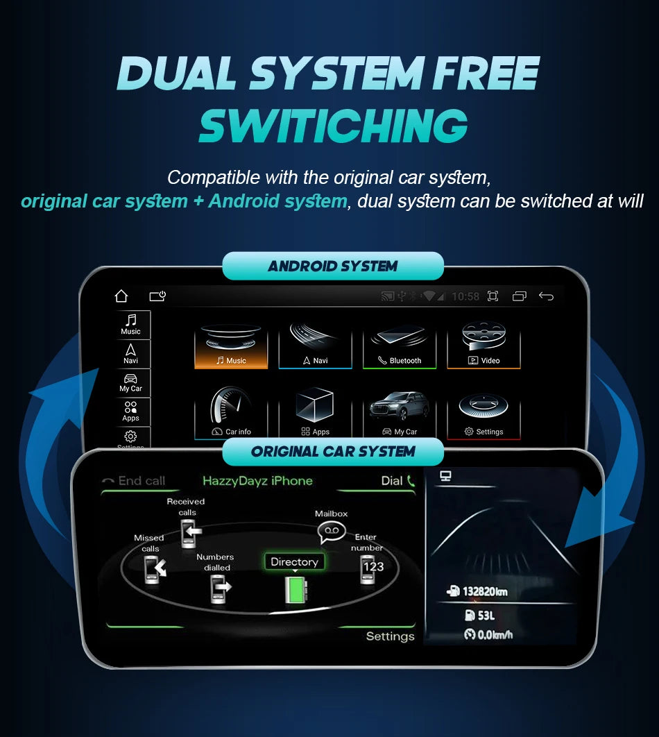 For Audi A6 A7 C7 Android 14 Car Radio Multimedia mp3 Player IPS Carplay Screen Stereo 4G GPS Navigation WIFI Head Unit