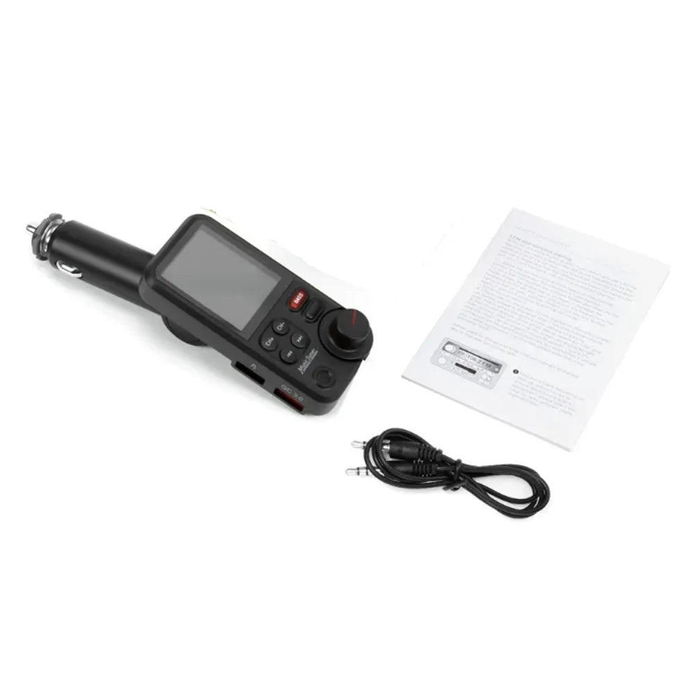 1.8 Inch Music Player QC3.0 Charging Bluetooth-Compatible Handsfree Car Radio Quick Charge Adapter Car Wireless USB Fast Charger