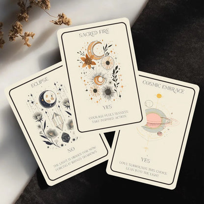 44 Card Deck, 13x8 Celestial Oracle Cards, Cosmic Guidance for Ultimate Personal Growth, Card Game for Inspiration