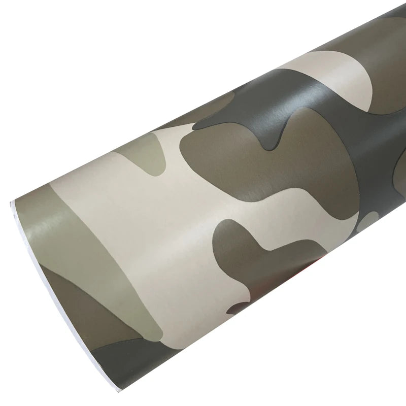 Premium Desert Camouflage Vinyl Wrap Roll Air-Release Adhesive Decal Film Sheets Car Wrapping Foil