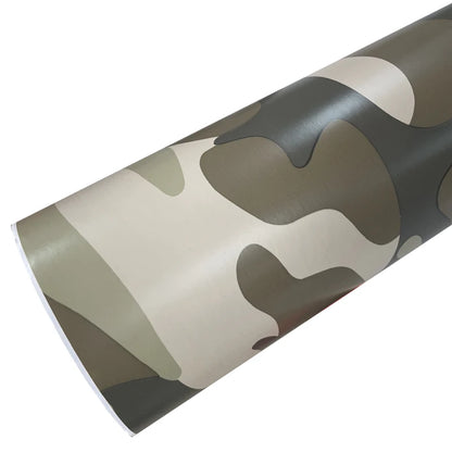 Premium Desert Camouflage Vinyl Wrap Roll Air-Release Adhesive Decal Film Sheets Car Wrapping Foil
