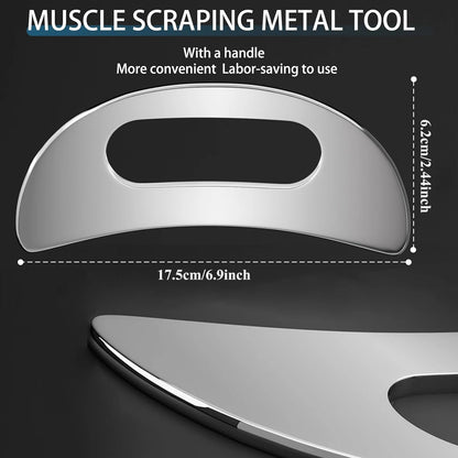 Stainless Steel Gua Sha Massage Tool Muscle Scraper for Soft Tissue Mobilization IASTM Physical Therapy & Myofascial Release