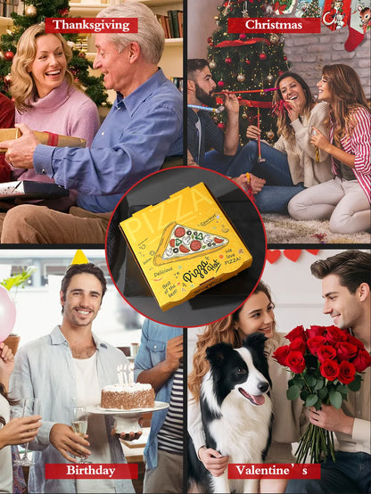 4 pair of medium-cut unisex socks pizza with a novel and quirky creative and interesting holiday gift