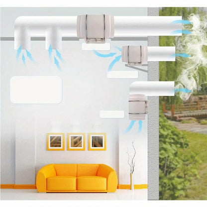 220V Quiet Copper Motor Ventilation Exhaust Blower High Efficiency Exhaust Inline Duct Fan Vents