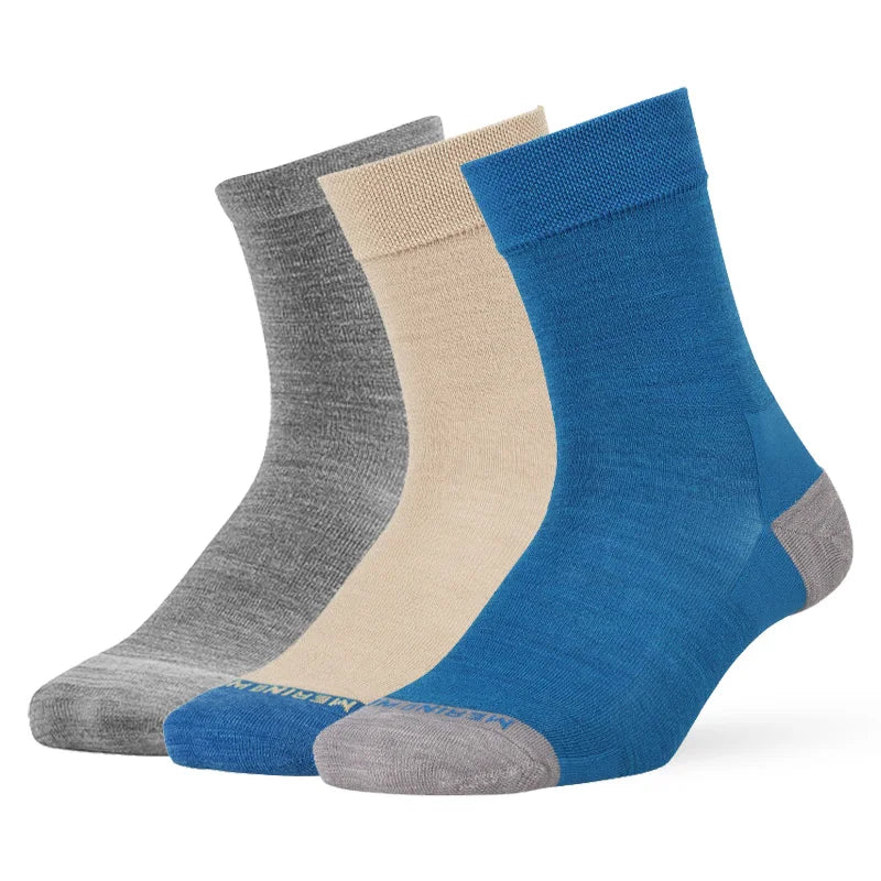 ZEALWOOD Merino Wool Running Socks Men Women No Show/Ankle/Crew Anti-blister Cushion Athletic Socks Ultra-Light Tennis 1/3 Pairs