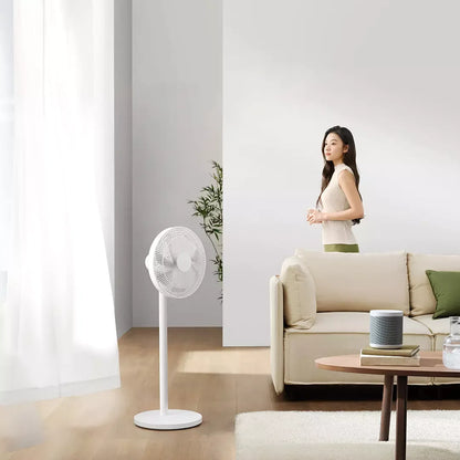 MIJIA Smart DC Inverter Floor Fan 1X Upgrade With 7-Blade,140° Wide-Angle Airflow,Low 25.6dB Noise,Wired Fan With Adapter