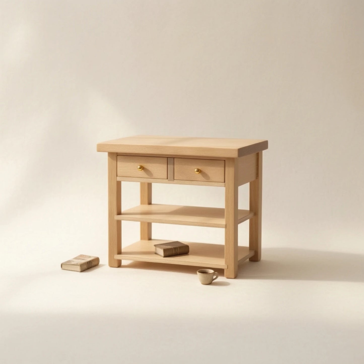 Dollhouse Side Cabinet Miniature Dollhouse Cabinet Furniture Decorative Openable for Hobbyists, Diorama