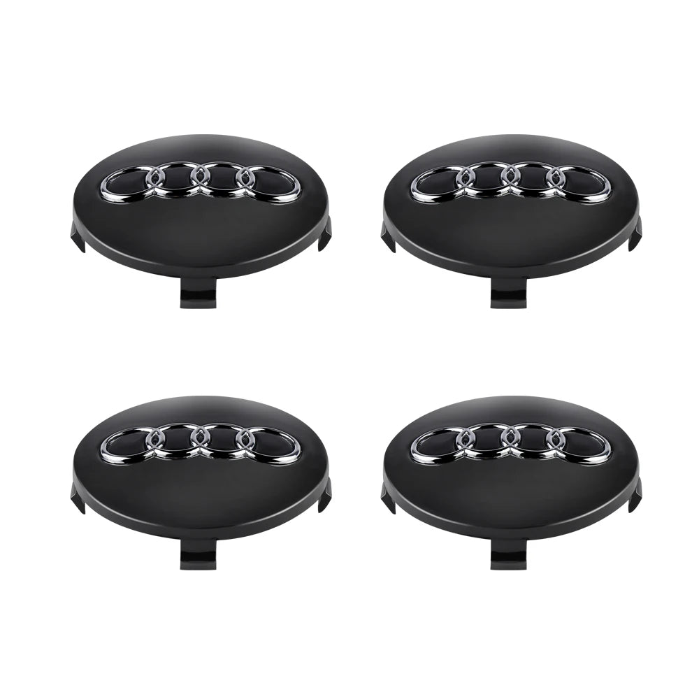 4PCS 59mm Car Wheel Center Hub Caps Replacement Hubcap Tire Rim Decoration Covers For Audi A1 B6 B7 A3 B8 A5 A4 A6 C5 C6 8P B5