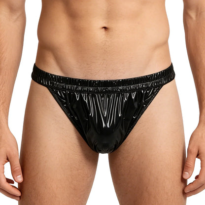 Mens Waterproof Diaper Cover Panties Elastic Waistband Glossy Briefs Leakproof Elderly Special Needs Adaptive Underwear Swimwear