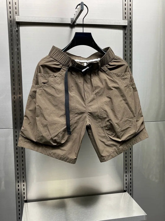 NY High-End Quick-Dry Workwear Shorts Men's Sporty Shorts 2026 New Summer Japanese Style Handsome Mid-Length Shorts