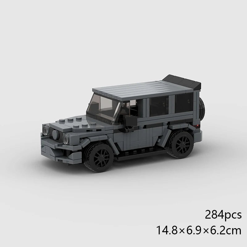 MOC Speed Sports Super Race Car Model Building Blocks Pickup Police Bricks City Racing Vehicle SUV Technical Rally Sport Toy