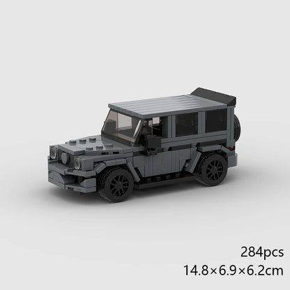 MOC Speed Sports Super Race Car Model Building Blocks Pickup Police Bricks City Racing Vehicle SUV Technical Rally Sport Toy