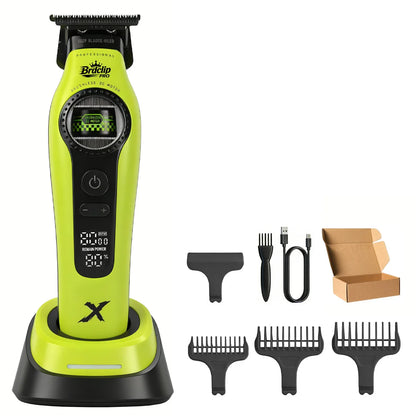 New BRDCLIP PRO Electric Hair Clipper Hair Trimmer Set Outer Rotor BLDC 6000-8000RPM Barber  Shop DLC Blade with Charge Dock