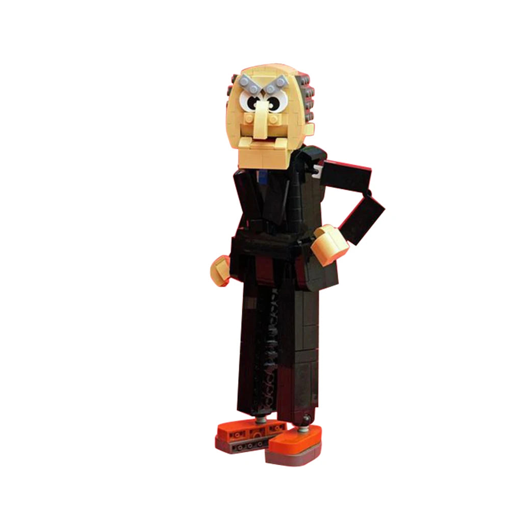 Gobricks MOC Waldorf and Statler Brickheadz Building Blocks Ideal Figure Bricks Sets Children DIY Model Adult Toys Birthday Gift