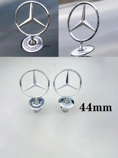 1pc 44mm car front hood modification parts replacement badge suitable for Mercedes Benz W222 W203 W204 W205 W207 W210 W212