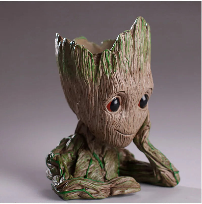 Groot Flower Home Decoration Vases Multifunction Groot Flower Pot Ornaments Arrangement Action Character Figurine Pen Holder