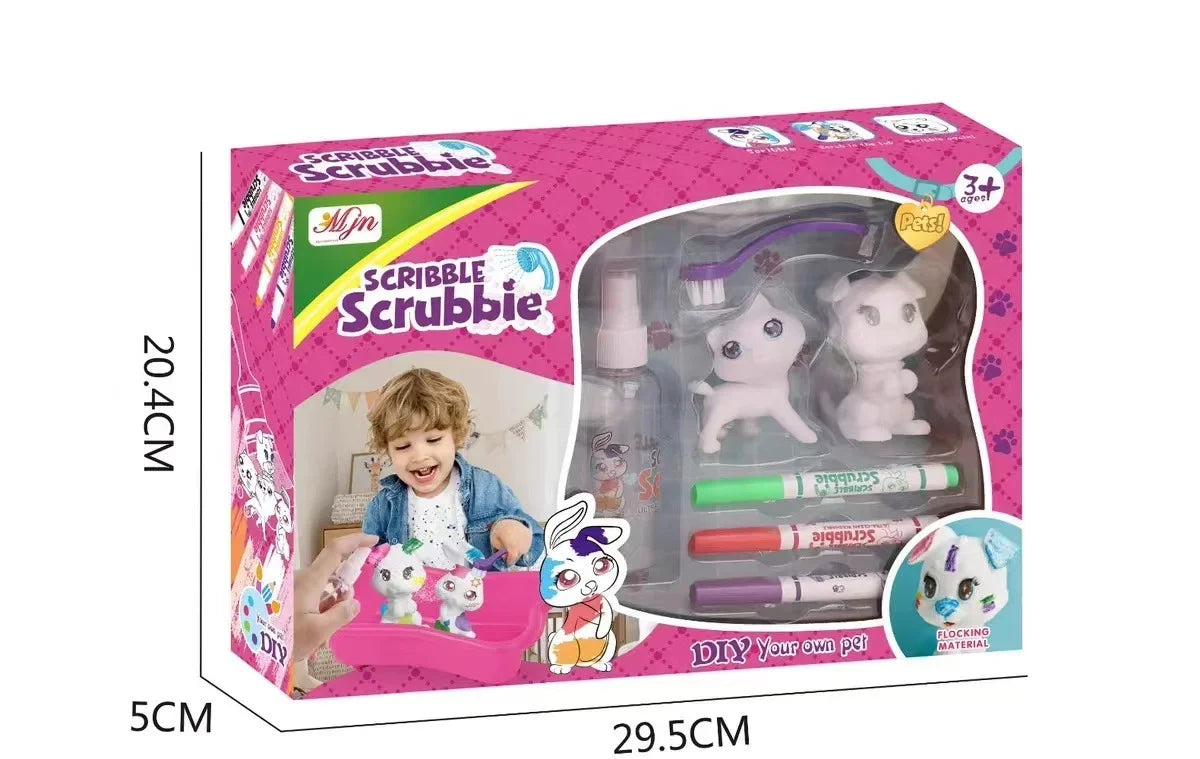 Kids Magic Zoo Coloring Toy Washable DIY Doodle Animal Toy Kids Arts and Crafts Toy Age 3+