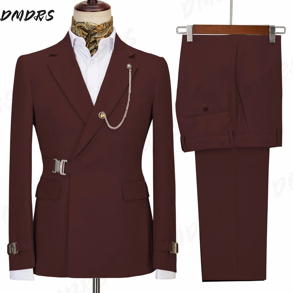 Wedding Suits For Men Elegant Blazers Set 2 Pieces Formal Classic Jackets Pants Full Coats Luxury Business 2026 Costume