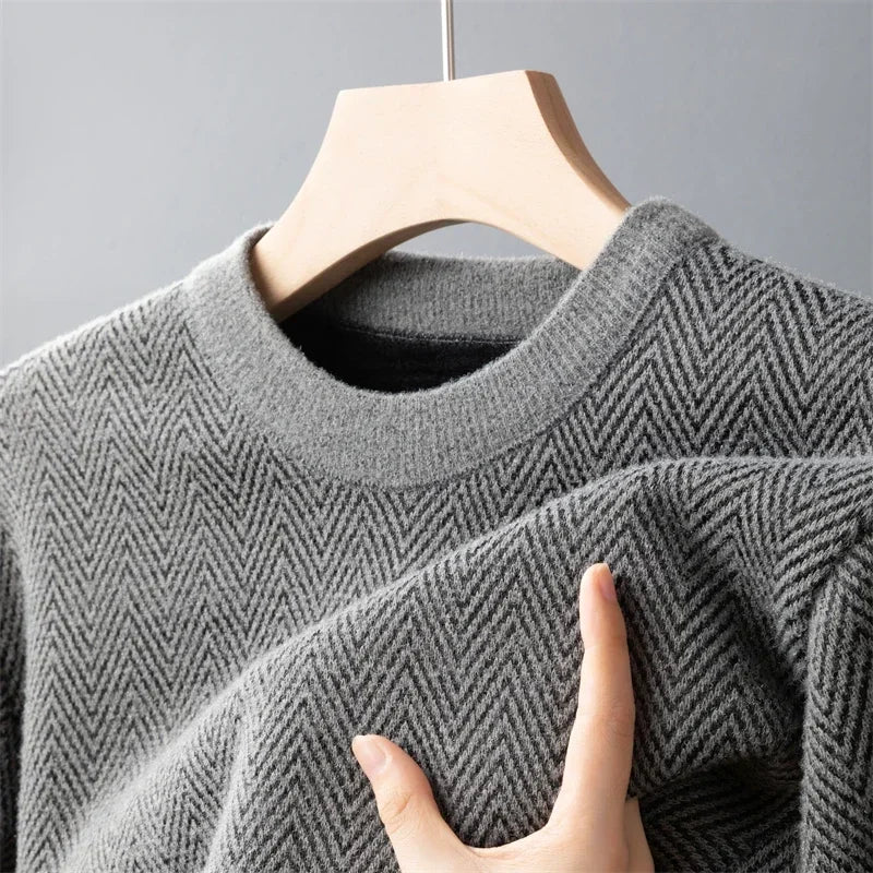 Cashmere Blend Sweater Men Pull Homme Autumn Winter Sweter Male Clothes Sueter Hombre Man Pullover Sweaters Warm Knitwear