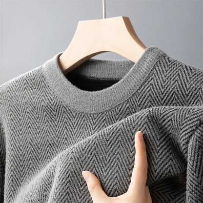 Cashmere Blend Sweater Men Pull Homme Autumn Winter Sweter Male Clothes Sueter Hombre Man Pullover Sweaters Warm Knitwear