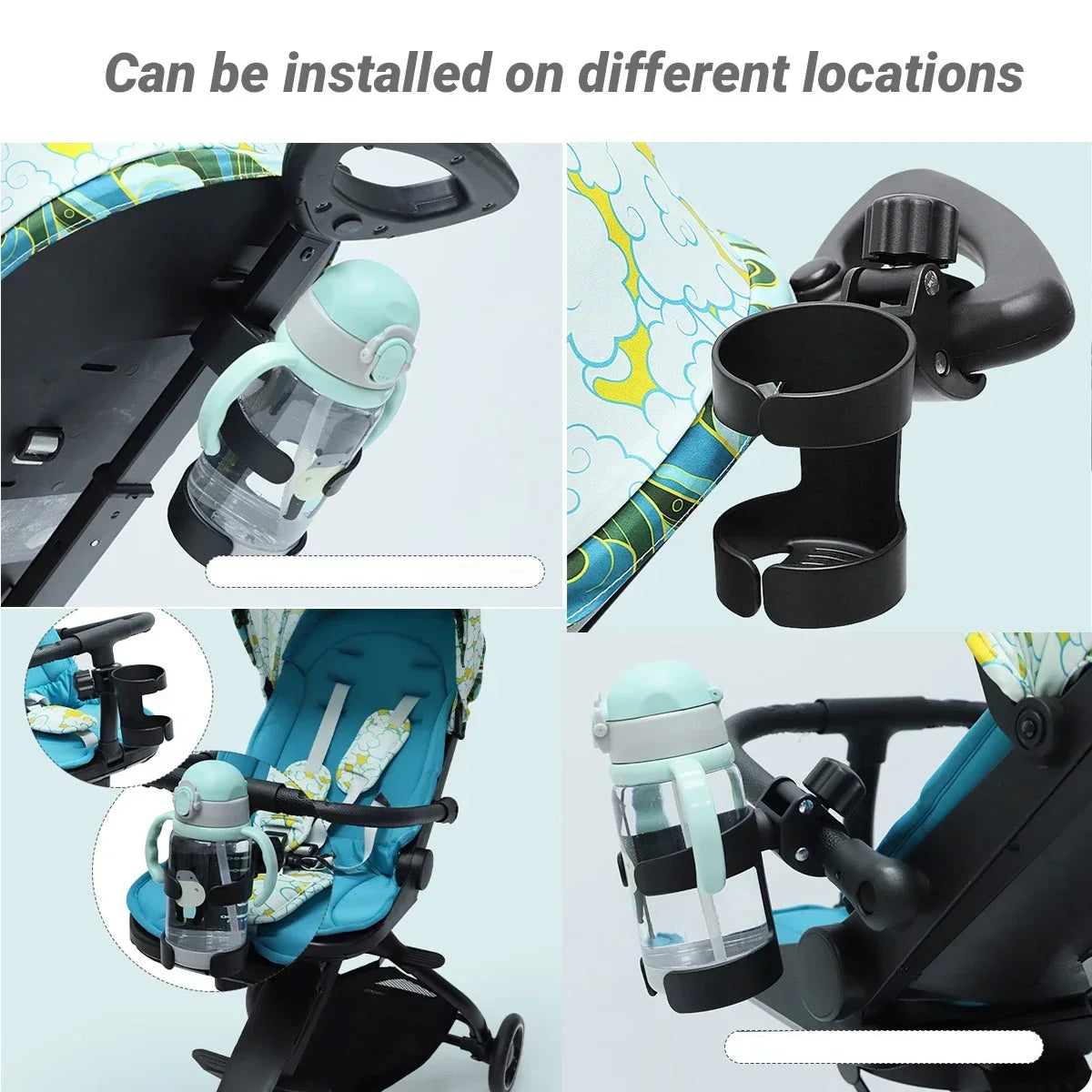 Baby Stroller Cup Holder Children Bicycle Bottle Rack Infant Feeding Bottle Beverage Cup Universal Holder Stroller Accessories