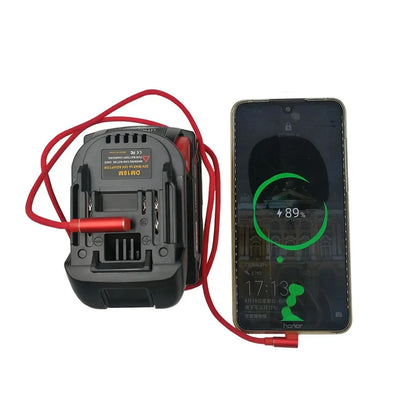 DM18M Adapter USB Charging Socket For Dewalt 20V For Milwaukee For M18 18V Lithium Batteries For Makita 18V For LXT Machines