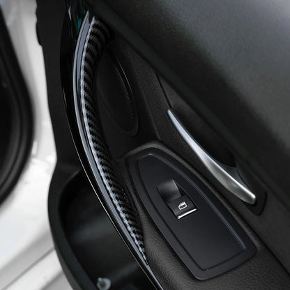 Car Center Console Dashboard Gear Shifter Panel For BMW F30 F31 F34 3GT F32 F33 F36 Trim Accessories, Carbon Fiber ABS Sticker
