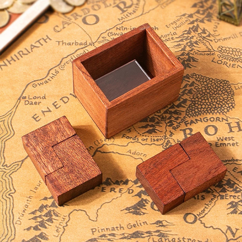 Impossible High Difficulty 4L Puzzle in A Box Wooden Brain Teasers Logic Games IQ Challenge For Adults Teens Creative Ideas