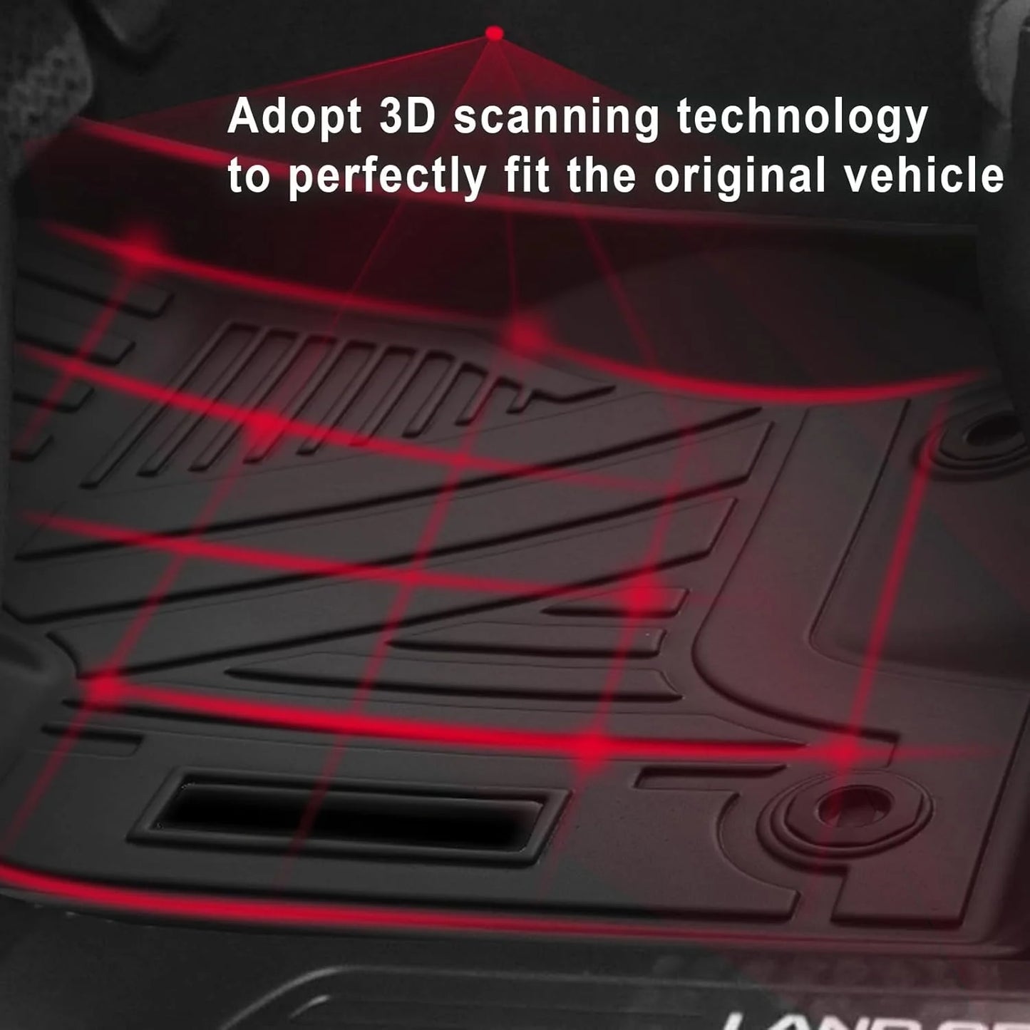 Floor Mats Waterproof Anti-Slip For Toyota Land Cruiser Prado 250 J250 LC250 All Weather Front Rear Cargo Liner Mat 2024 2025