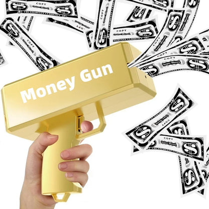 Money Gun Shooter, Make it Rain Money Toy Gun, Prop Money Gun, Spary Cash Gun for Movies Game Party Toy Gun