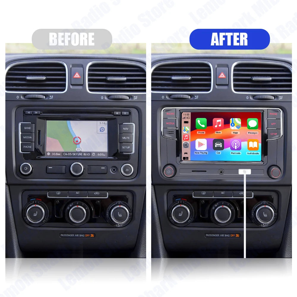 NONAME RCD330 Plus Carplay Car Radio Android Auto MIB Navigator Player 6RF035187F for VW Tiguan Golf 5 6 MK5 MK6 Passat Polo