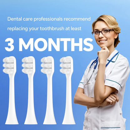 Ultra Soft Brush Heads Compatible with Philips Sonicare Electric Toothbrush for Sensitive Teeth and Gums Care with Nano Bristles