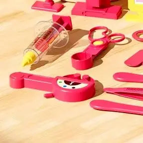 Kids Pretend Play Doctor Toy Set Simulation Nurse Injection Stethoscope Sound Light Medical Kit Dental Play Educational Toy Gift