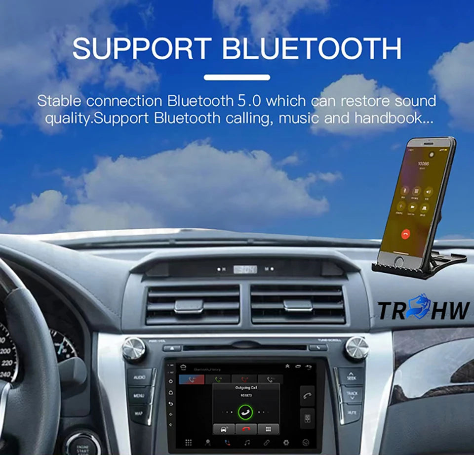 For Toyota Fortuner HILUX Revo Vigo 2007-2015 Multimedia Video Player Stereo GPS Android 16 2din Carplay Car Radio