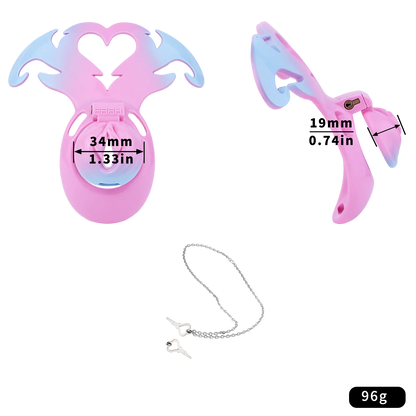Devil's Heart Chastity Cage 2026 New Sissycage Male CB Lock Bondage Cock Cage Pussy Worship Device Wearable BDSM Toy For Men Gay