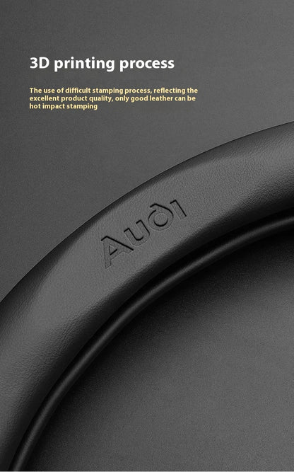 Car AntiSlip Carbon Fiber Leather Steering Wheel Cover, Audi A3 A4 A5 A6 A7 A8 Q1 Q2 Q3 Q5 Q7 Q8 S3 S4 S5 S6 RS3 RS4 RS5 TT