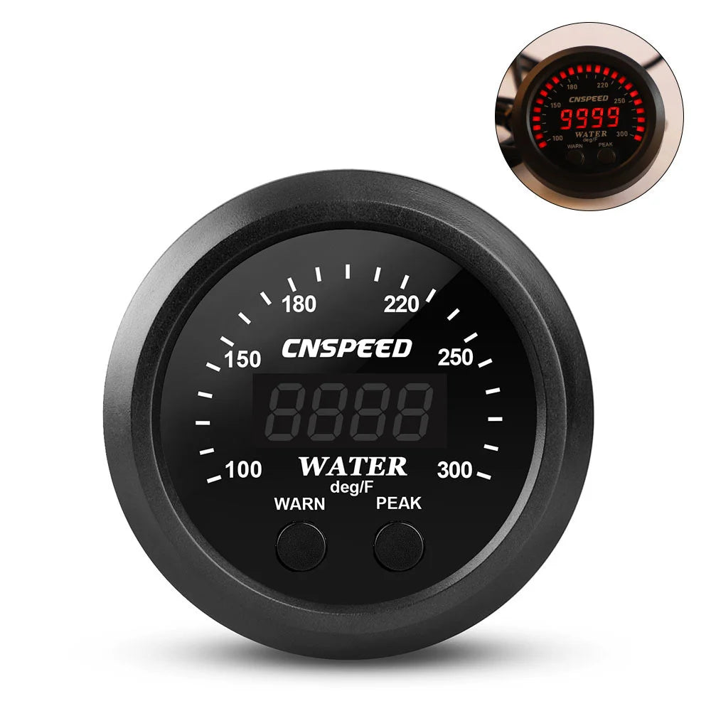 Auto Meter 2'' 55MM Ultra-Thin Car Exhaust Meter Fuel Pressure Gauge Water Temperature Gauge Booster Gauge Voltmeter
