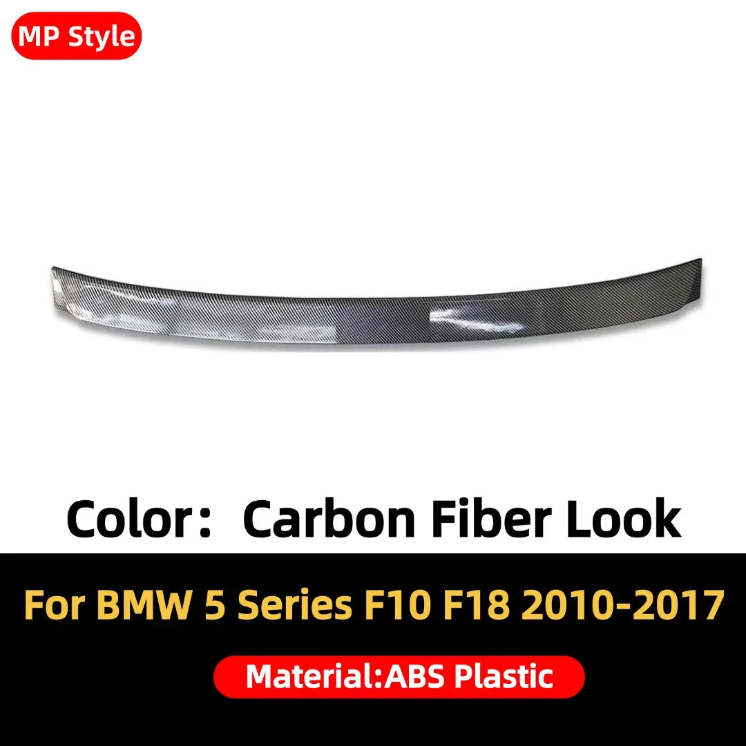 Rear Racing Roof Spoiler Wing Car Accessories Glossy Black Trunk Lip M5 M4 MP Style For BMW 5 Series F10 F18 2010-2017 520i 528i