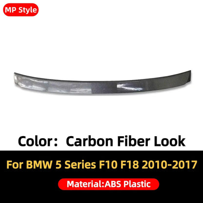 Rear Racing Roof Spoiler Wing Car Accessories Glossy Black Trunk Lip M5 M4 MP Style For BMW 5 Series F10 F18 2010-2017 520i 528i