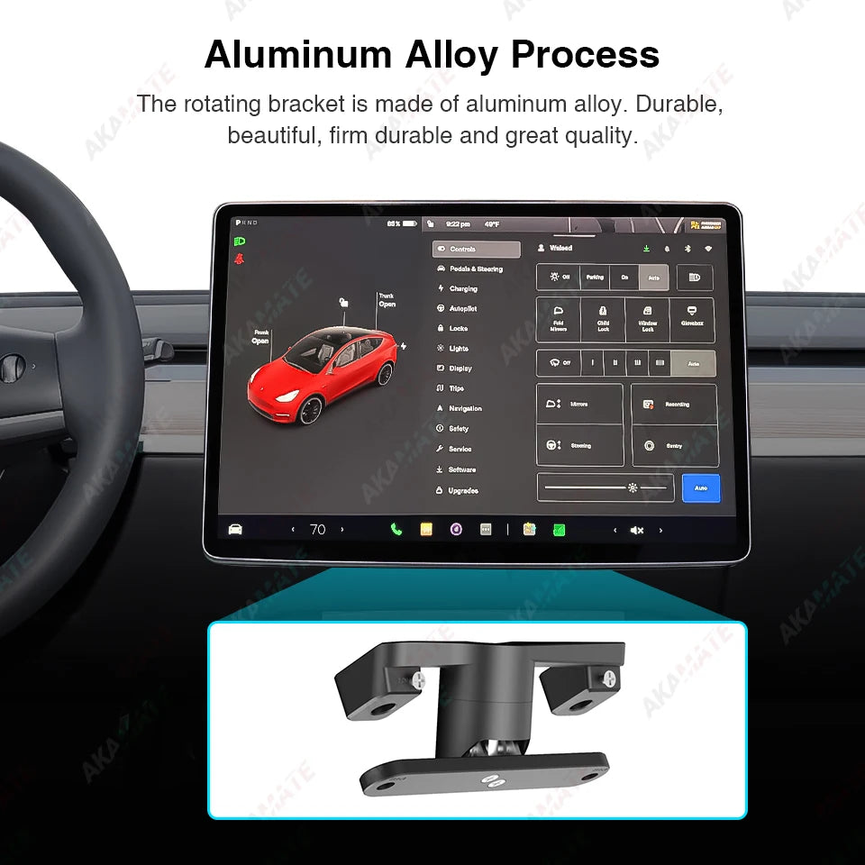 Screen Rotating Bracket for Tesla 2017-2024 Model Y Model 3 Swivel Mount Highland Display Rotating Kit Monitor Rotate Holder