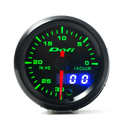 Dofi 2" 52mm 7 Colors LED Dual Display Boost Water Oil Temp Oil Pressure Voltmeter Air Fuel Ratio EGT Tachometer Car Gauge