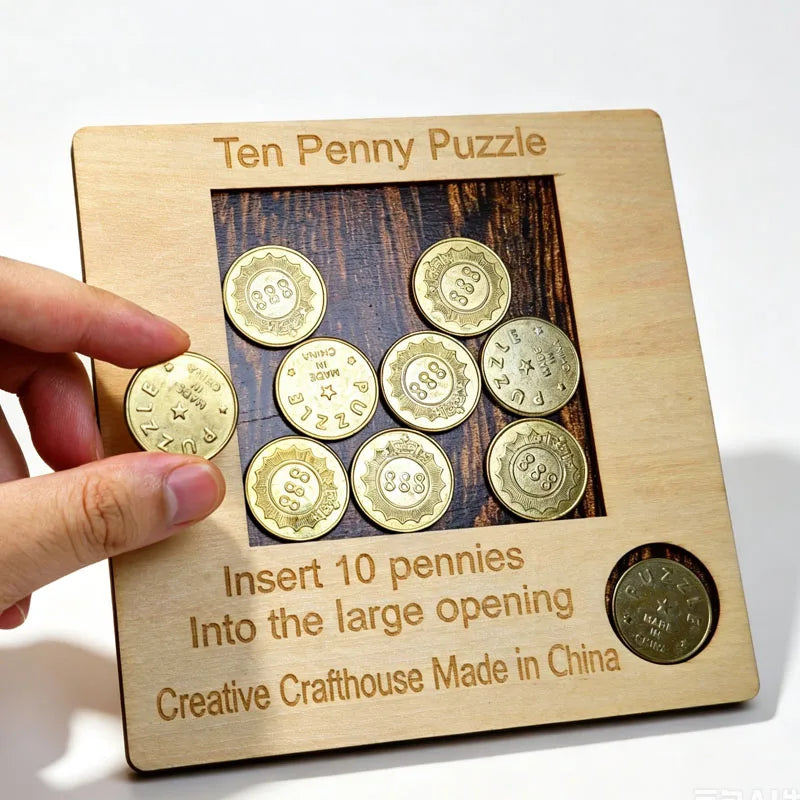 Penny Baffling Puzzle Difficult Brain Teasers for Adults & Kids Educational Toys IQ Logic Challenge Juegos De Inteligencia
