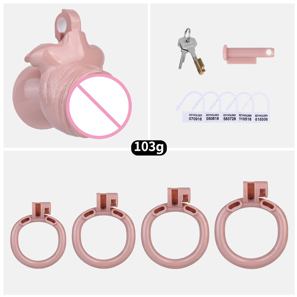 FRKO Lightweight Mens Chastity Strap Cage 4 Size Lockcock Rings Negative Chastity Insert BDSM Adult Games CBT Sex Toys 정조대 18+