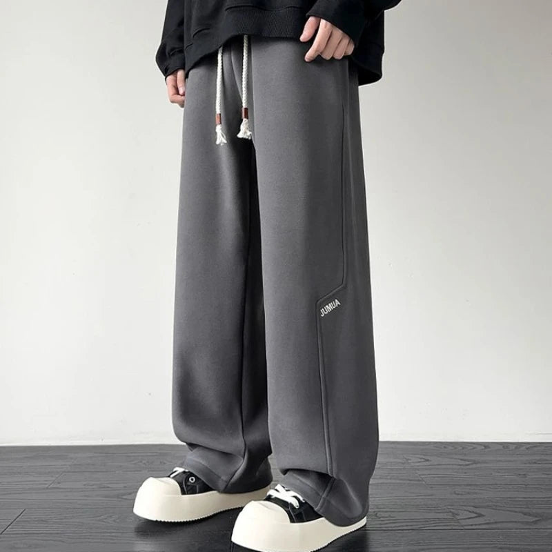 Men's Winter Thermal Fleece Joggers Windproof Thick Casual Pants Plus Size Warm Sports Sweatpants for Cold Weather
