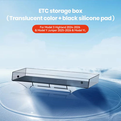 YZ For New Tesla Highland Model 3/Y/YL Juniper Tray Magnetic Under Screen Fold Storage Box ETC Screen Storage Box