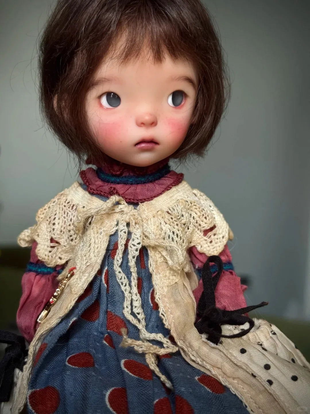 New sd BJD 1/6 26cm girl Landzzz landoudou girl resin mold mia jaccoosun toy for sweet fashion Free shipping