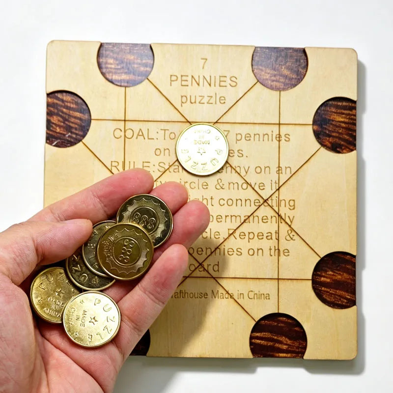 Penny Baffling Puzzle Difficult Brain Teasers for Adults & Kids Educational Toys IQ Logic Challenge Juegos De Inteligencia