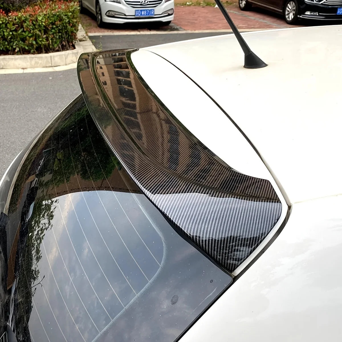 For VW Polo MK5 6R 6C hatchback 2009-2017 Rear Roof Spoilers Wing Car Rear Tail Trunk Spoiler Lip Accessories