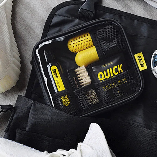 Professional Deep Cleaning Wipe Cleaning Set Polish Brush Tool Shoes Care Kit Cleaner Portable For Leather Shoes Boots Sneakers
